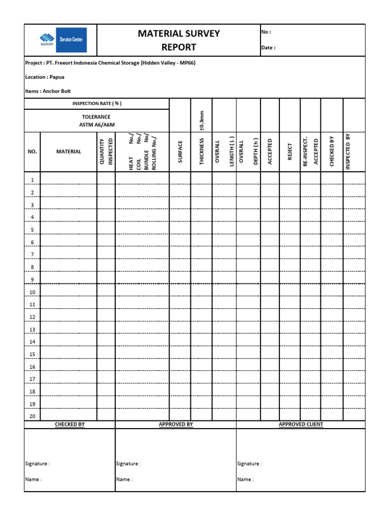 Chemical Storage Inspection Report | PDF | Mechanical Engineering ...