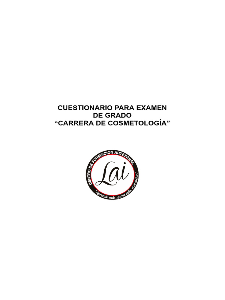 Cuestionario de Cosmetología: Bioseguridad y Masajes | PDF | Epidermis ...