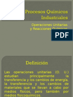 Procesos Químicos Industriales-Operaciones Unitarias