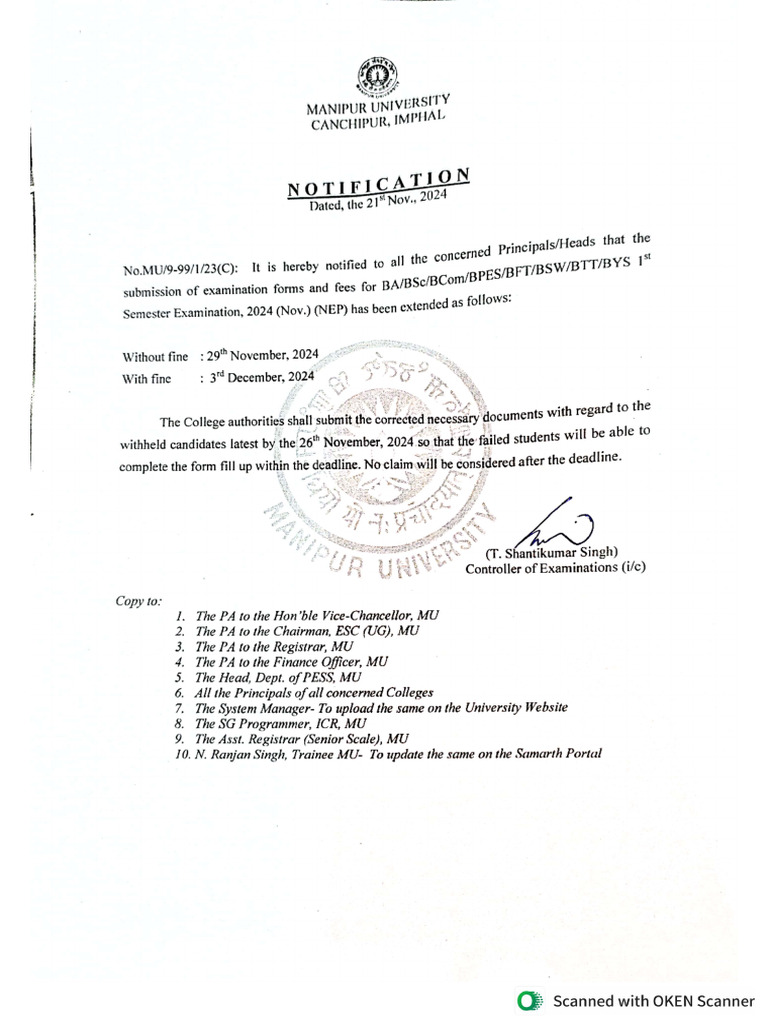Notification | PDF