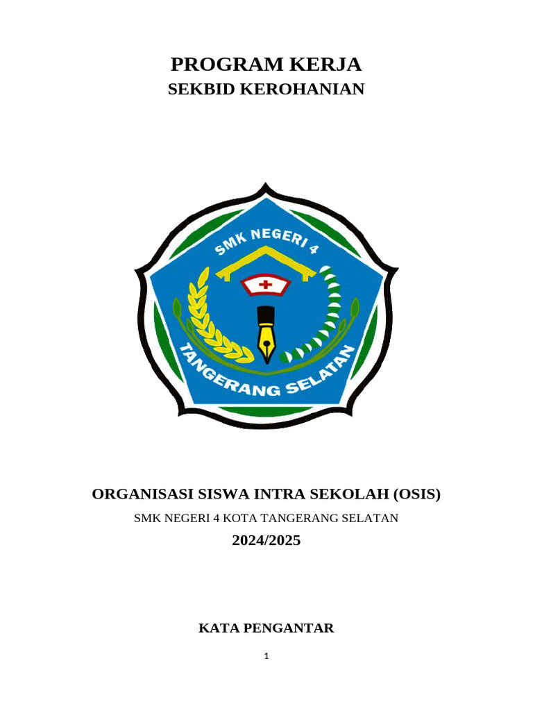 Program Kerja Kerohanian OSIS 2024/2025 | PDF