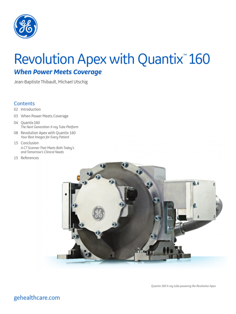 Quantix Whitepaper JB78157XX | PDF | Vacuum Tube | Ct Scan