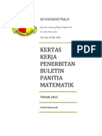 Kertas Kerja - Buletin Matematik Tahun 2012