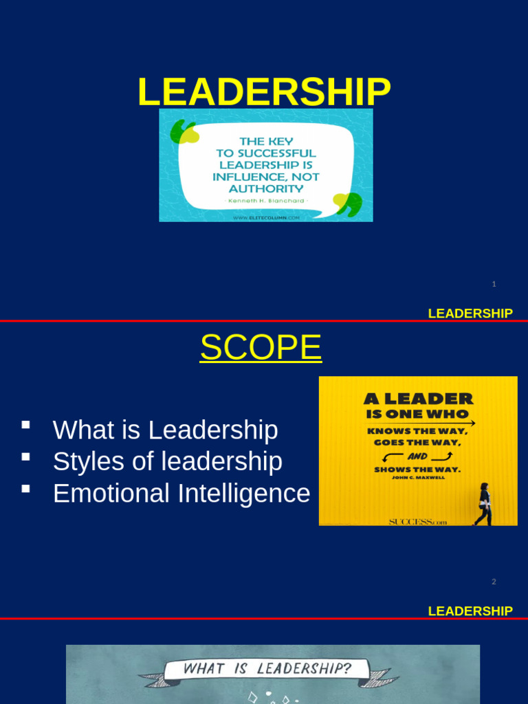 Leadership Styles and Emotional Intelligence | PDF | Leadership | Socrates