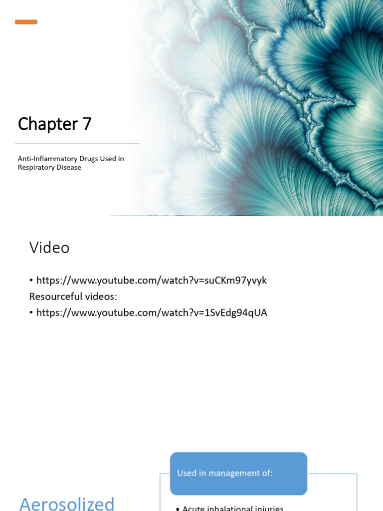 Chapter 7 AH 151 Anti-Inflammatory | PDF | Asthma | Medical Specialties