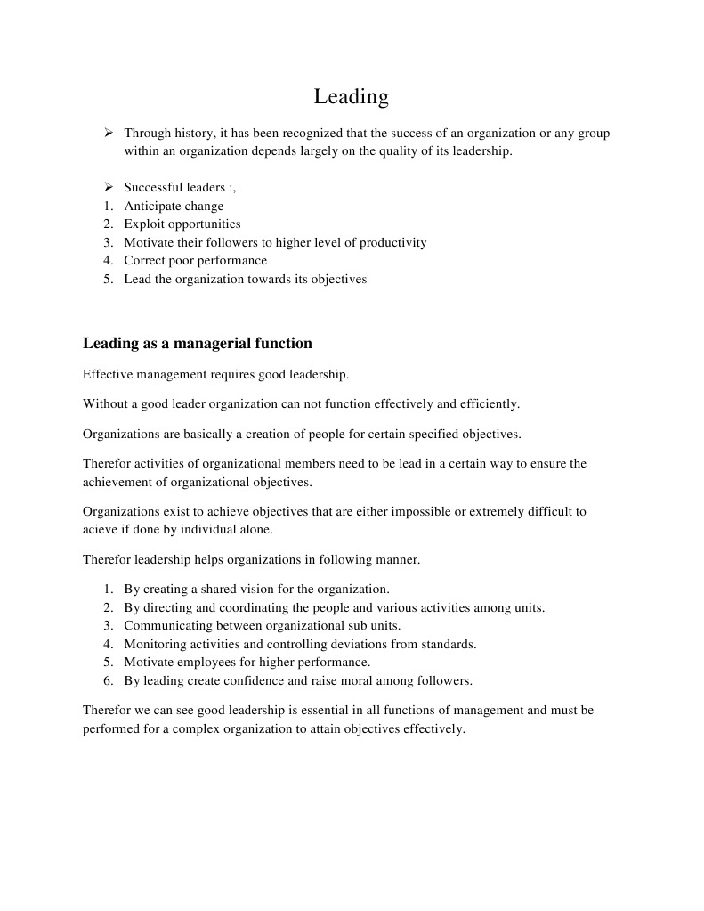 Essential Leadership in Management | PDF
