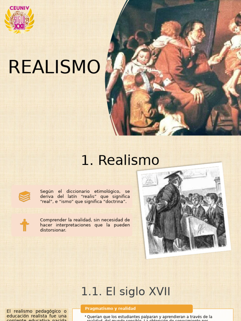 Realismo Pedagógico en la Educación | PDF | Conocimiento | Razón