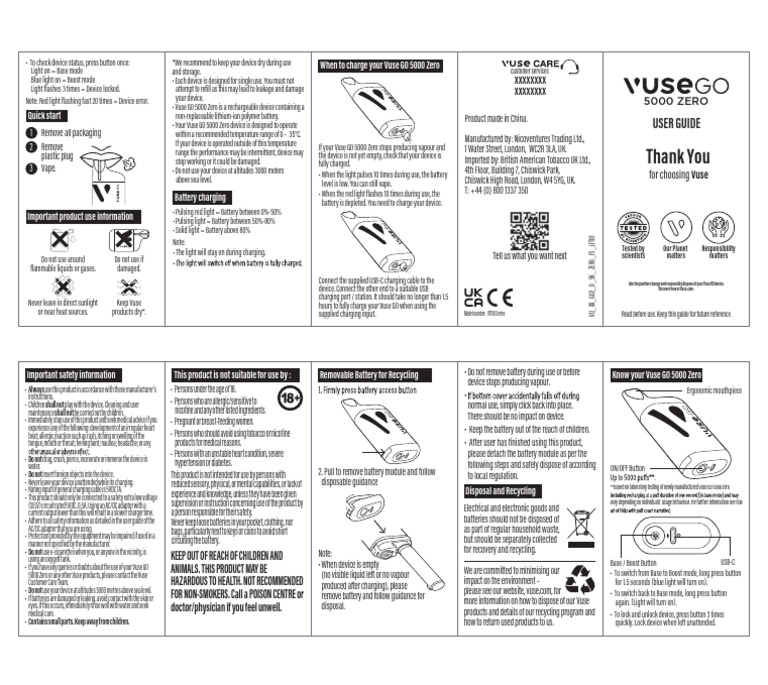 reset vuse pro Vuse GO 5000 2.0 Disposable main image 0