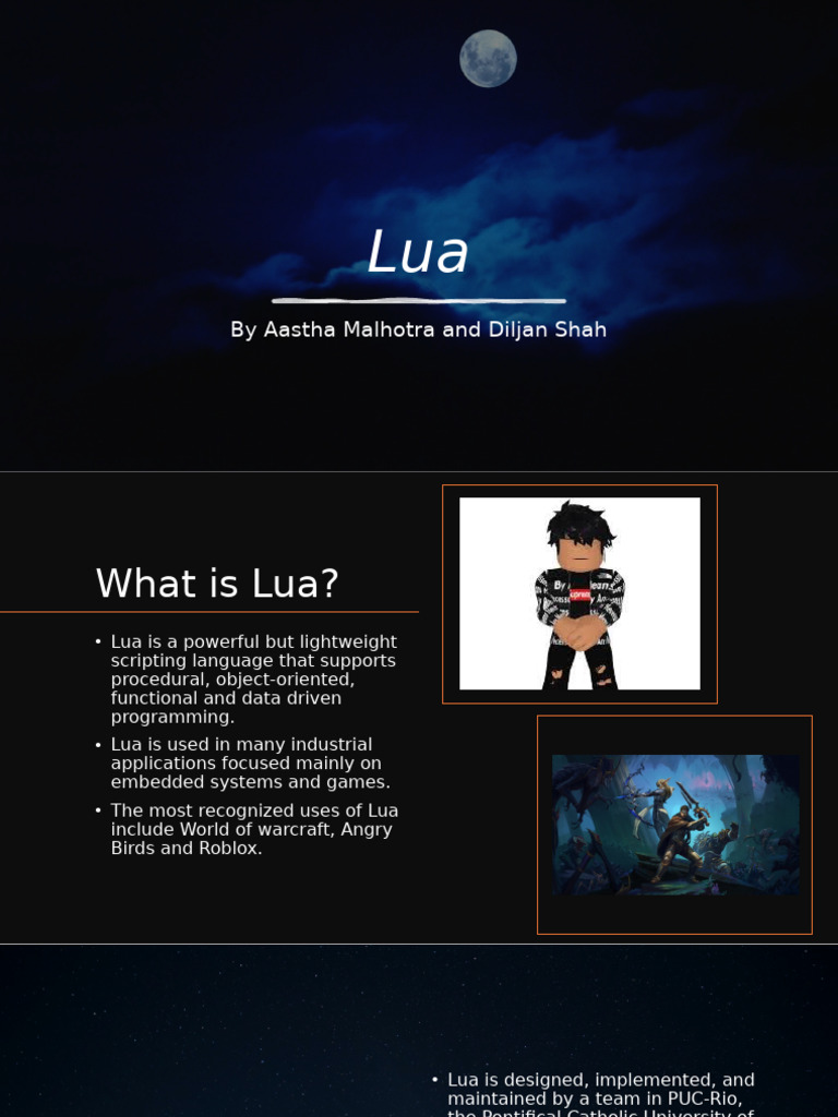 Lua in Roblox Game Development | PDF | Data Type | Systems Engineering