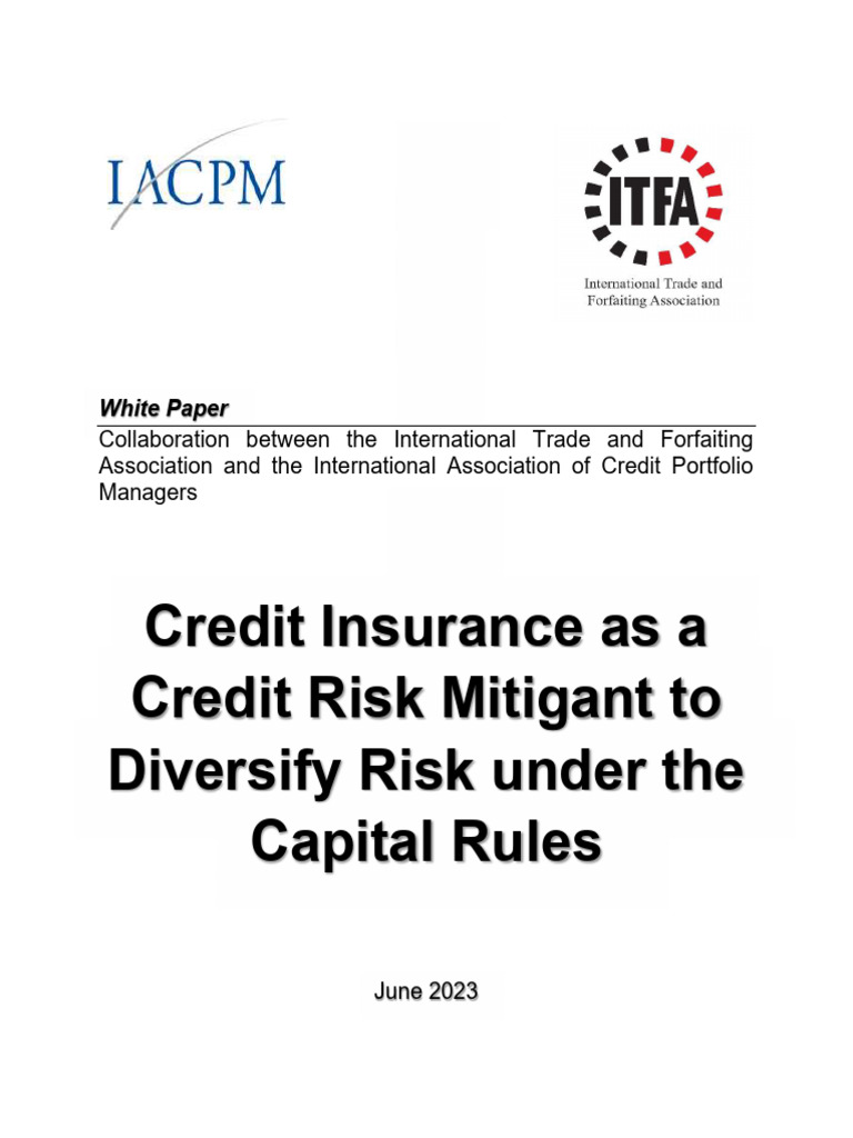 Credit Insurance: Mitigating Bank Risk | PDF | Insurance | Basel Iii