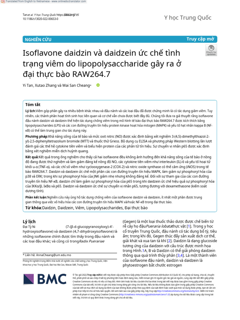 Isofavones Daidzin and Daidzein Inhibit - En.vi | PDF