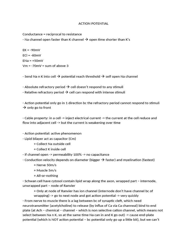Understanding Action Potential and Ion Channels | PDF | Action ...