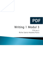 Writing 1 Modul 3