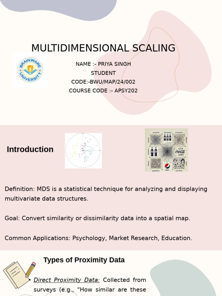 Multidimensional Scaling in Research | PDF