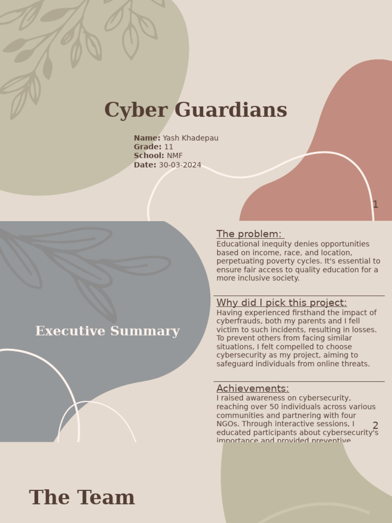 Cyber Guardian by Yash Khadepau | PDF | Computer Security | Security