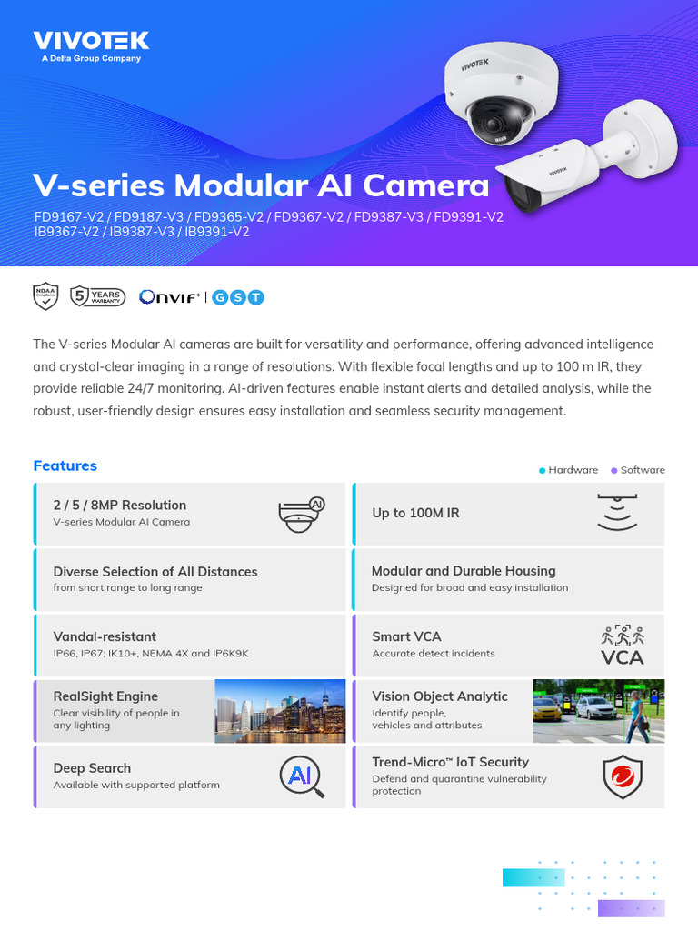 V-Series Modular AI Camera Overview | PDF | Camera | Artificial ...