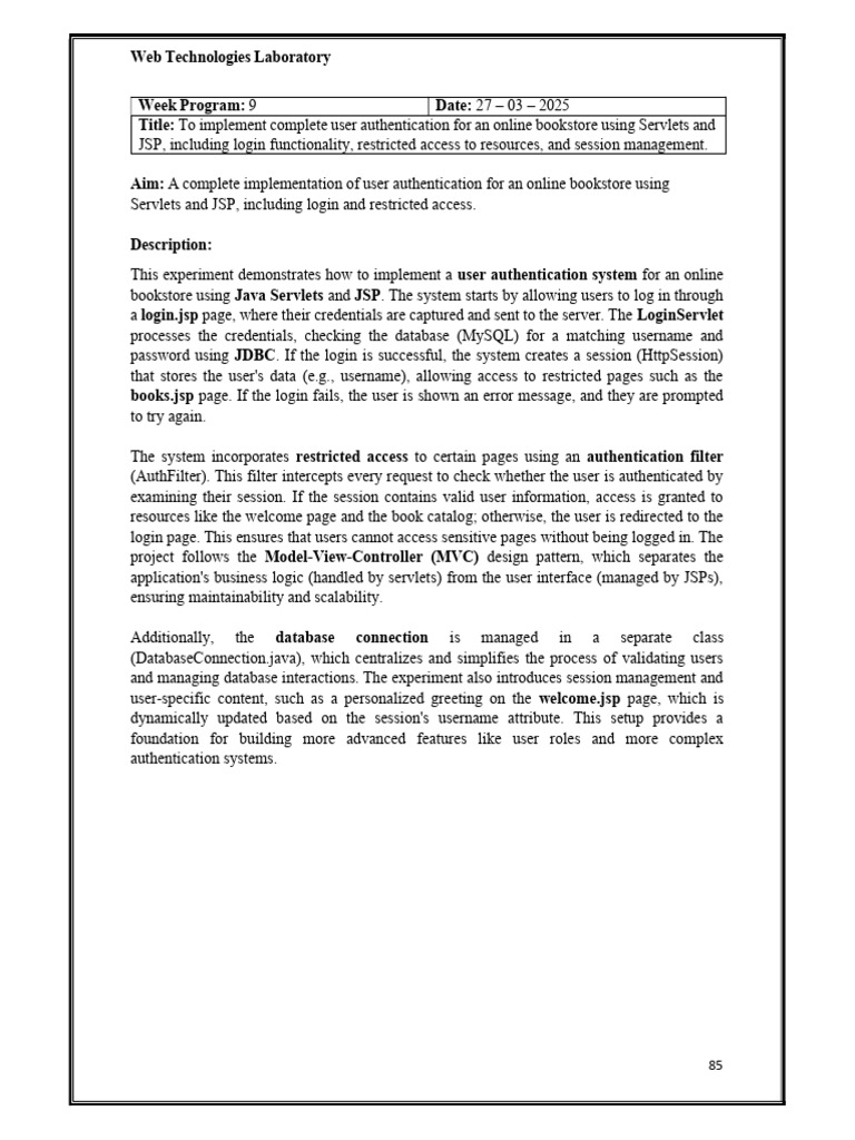 User Authentication for Online Bookstore | PDF | Databases | Login