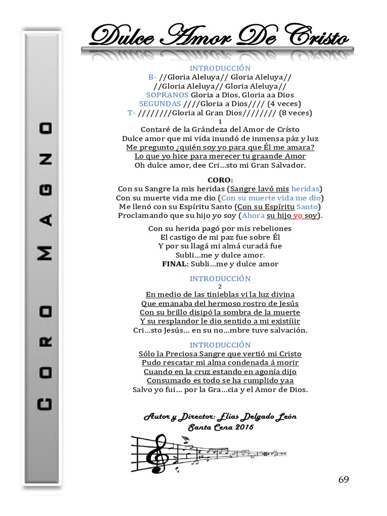 Dulce Amor de Cristo - Letra | PDF