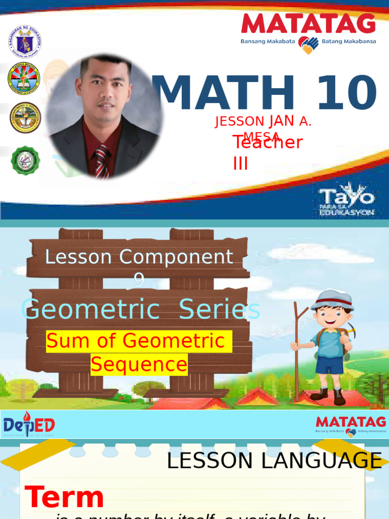 Lesson 9 Geometric Series | PDF