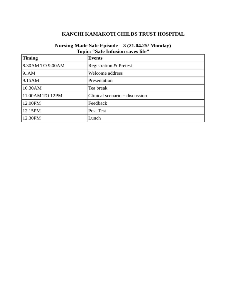 Agenda - NMS | PDF