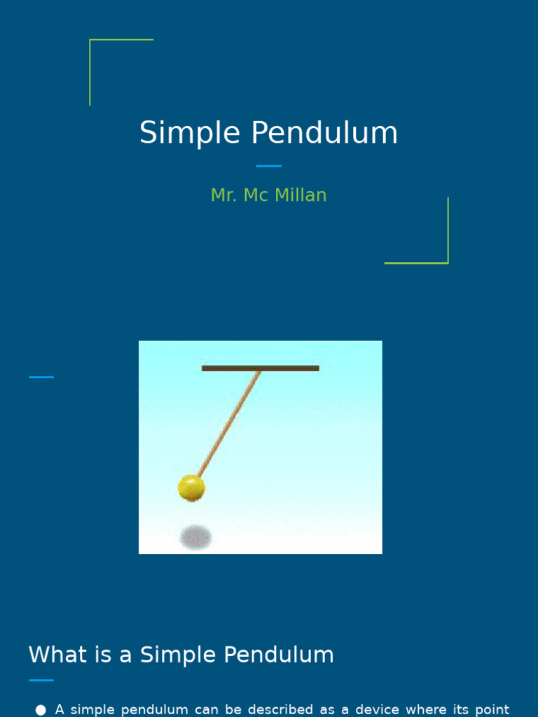 Understanding Simple Pendulum Motion | PDF