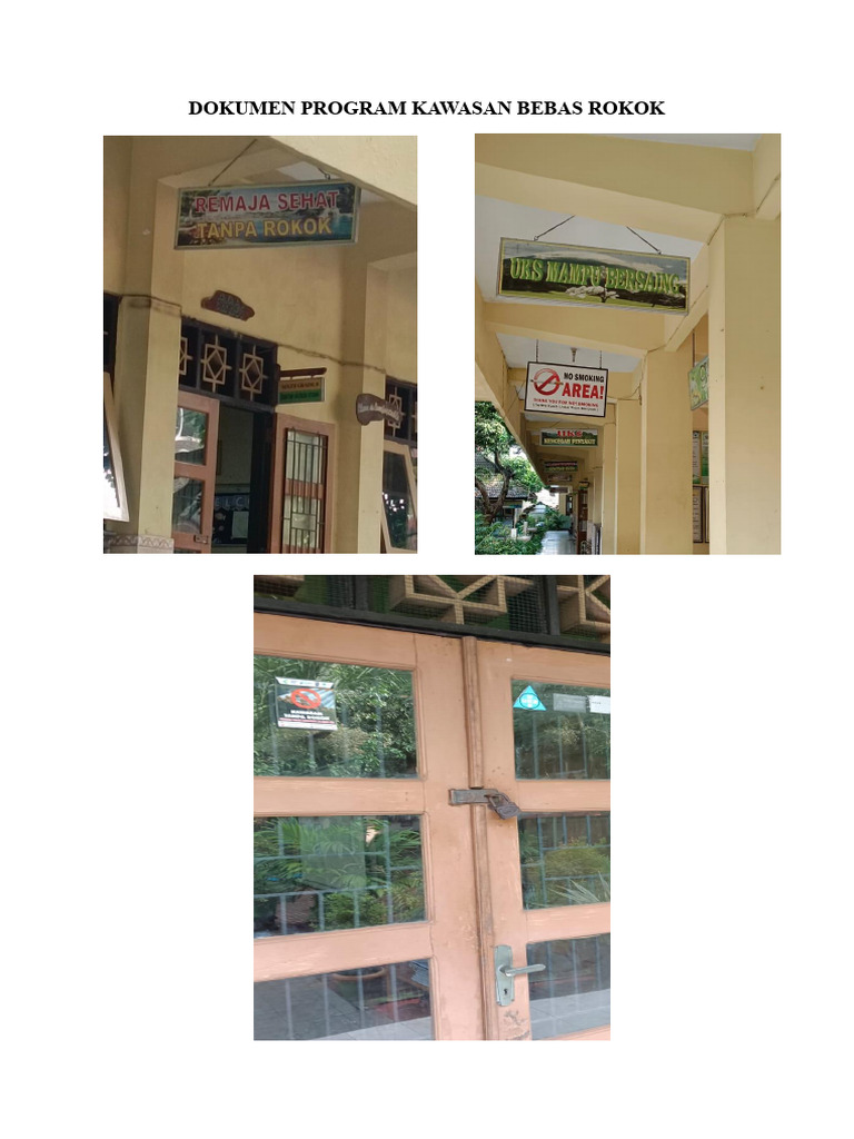 Dokumen Program Kawasan Bebas Rokok | PDF