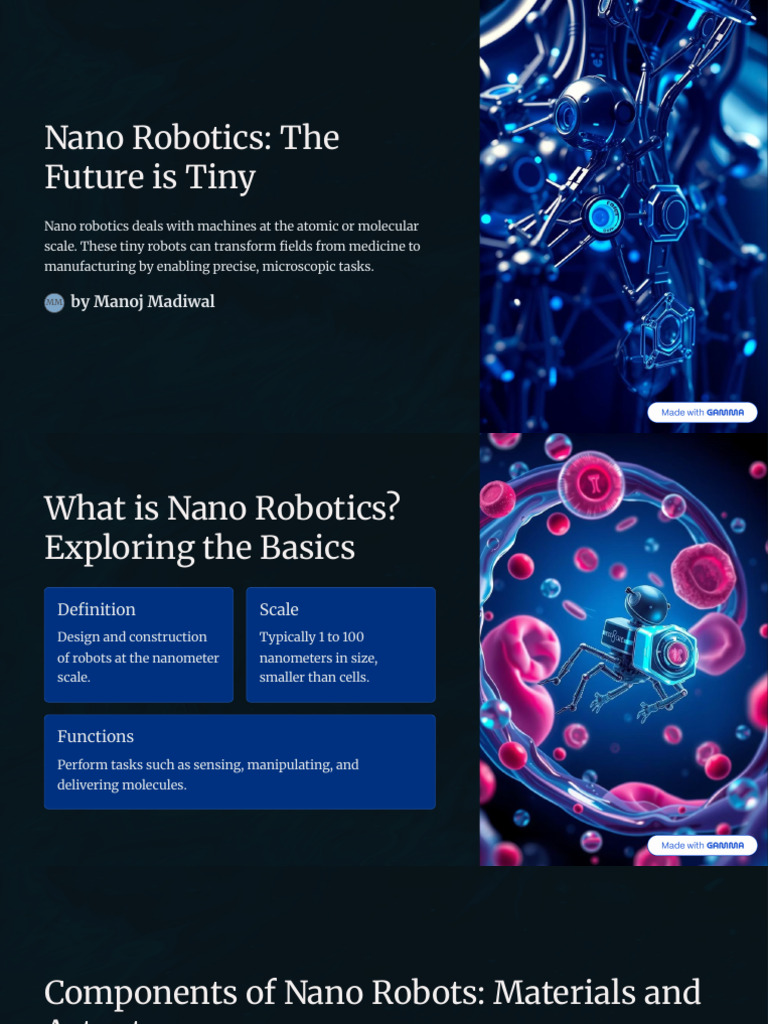 Nano Robotics The Future Is Tiny | PDF