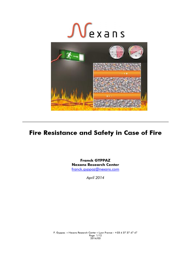En-White Paper Fire Resistance2014 | PDF | Fires | Combustion
