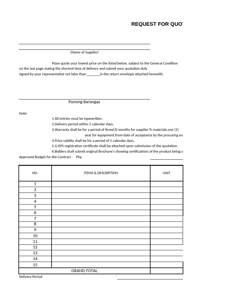 Perchase Order | PDF | Procurement | Business