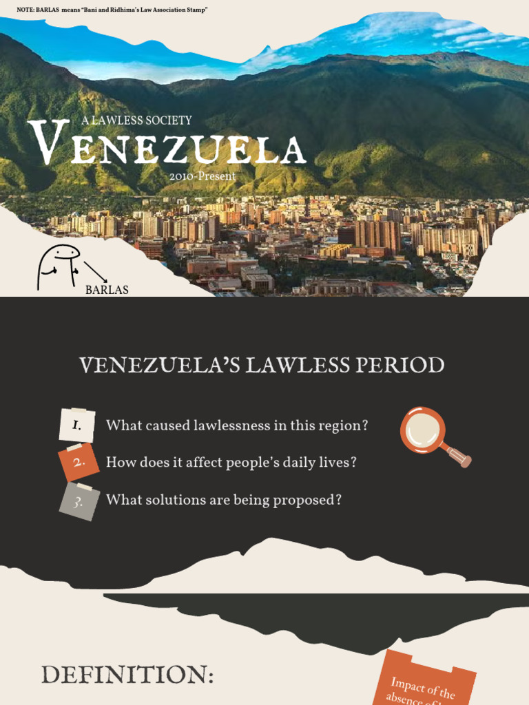 Lawlessness in Venezuela: Causes & Impact | PDF | Venezuela | Economies