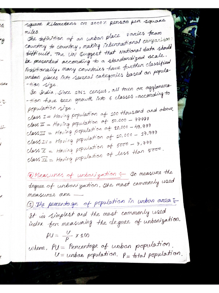 measures of urbanization | PDF