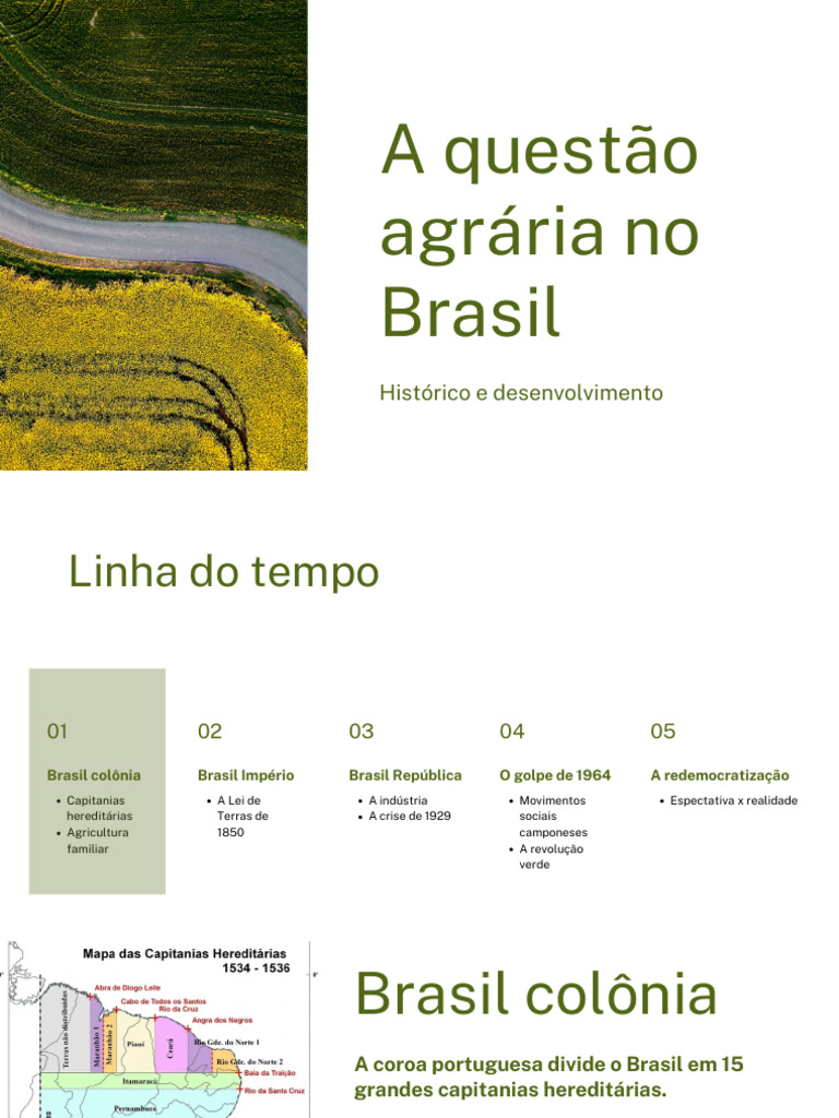 Evolução da Questão Agrária no Brasil | PDF | Brasil | Reforma agrária