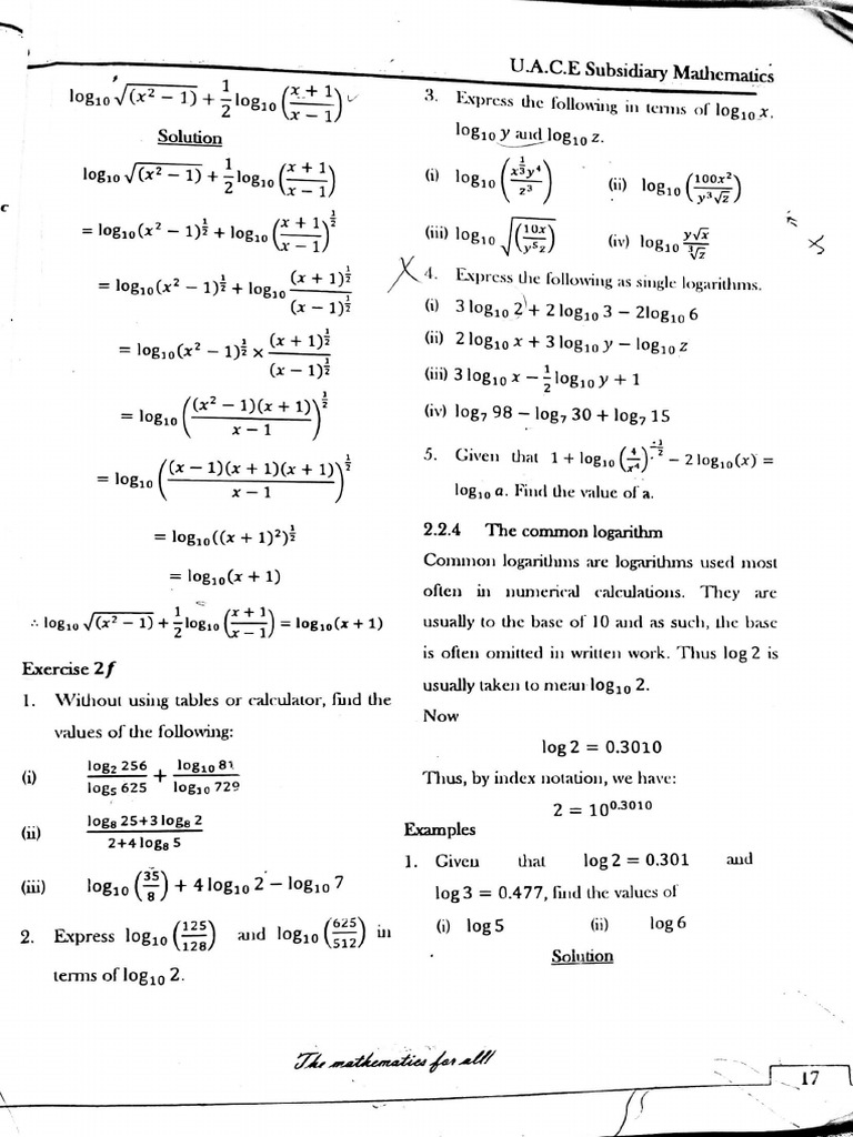S 5 Subsidiary Mathematics Questions | PDF
