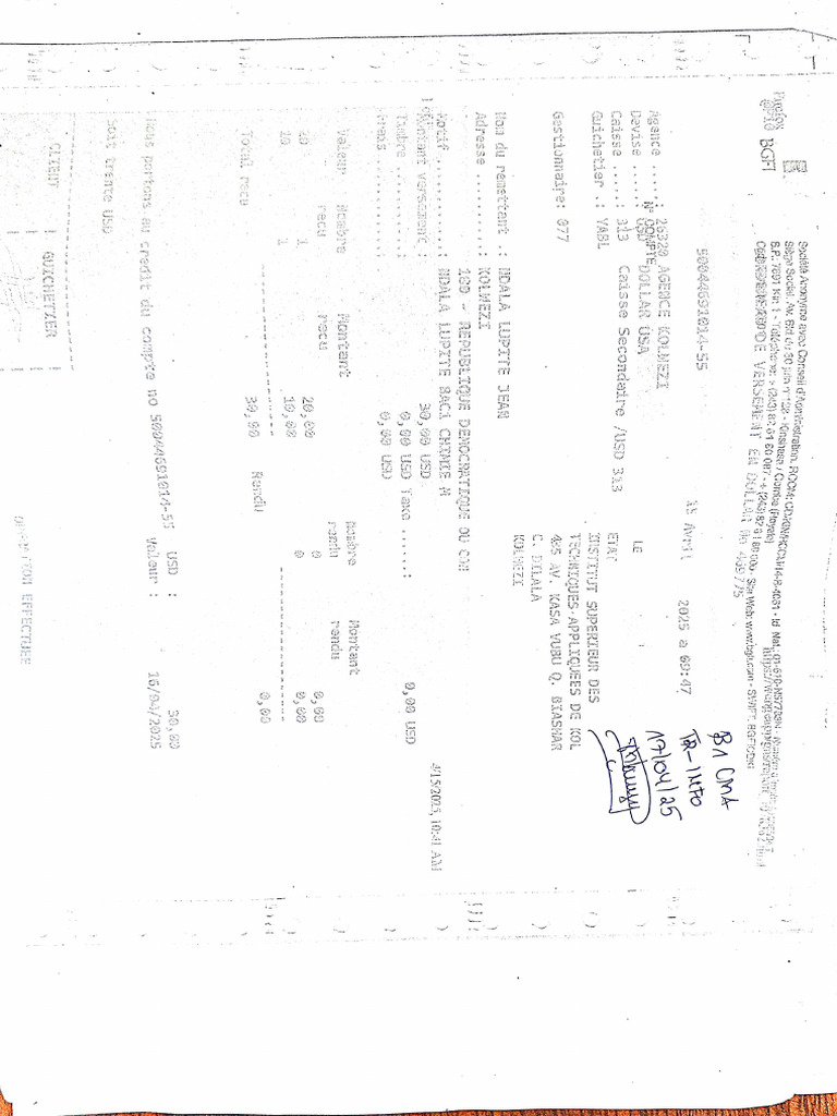 Bordereau Labo Info | PDF