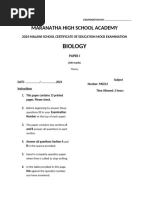 MSCE Mathematics Paper 1 2022/23 | PDF | Geometry | Mathematical Concepts