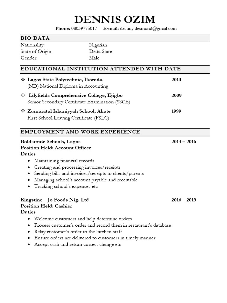 My Updated CV April 1st 2021 | PDF | Business