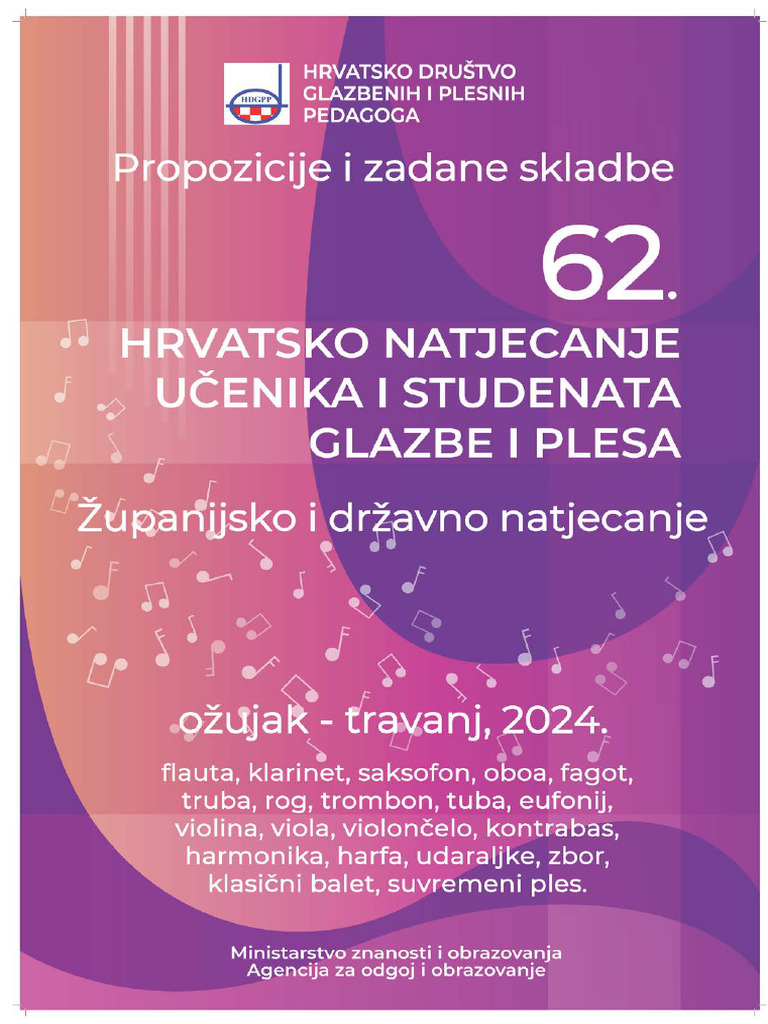 62 Propozicije I Zadane Skladbe 2024 | PDF