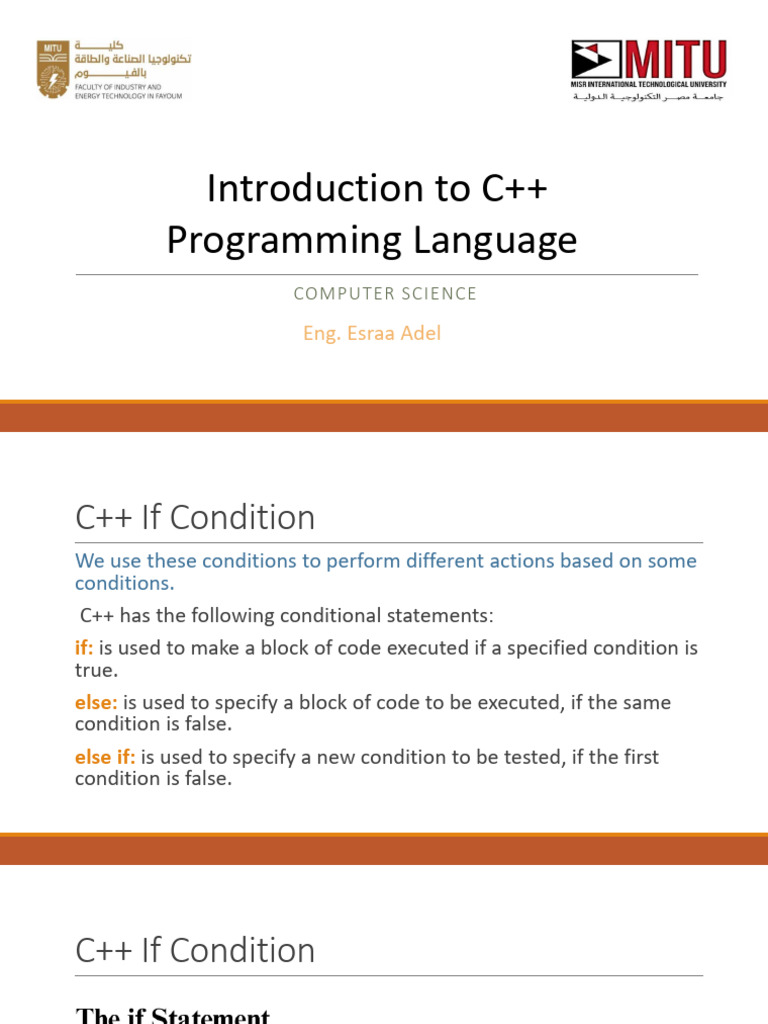 C++ Conditional Statements and Calculator | PDF
