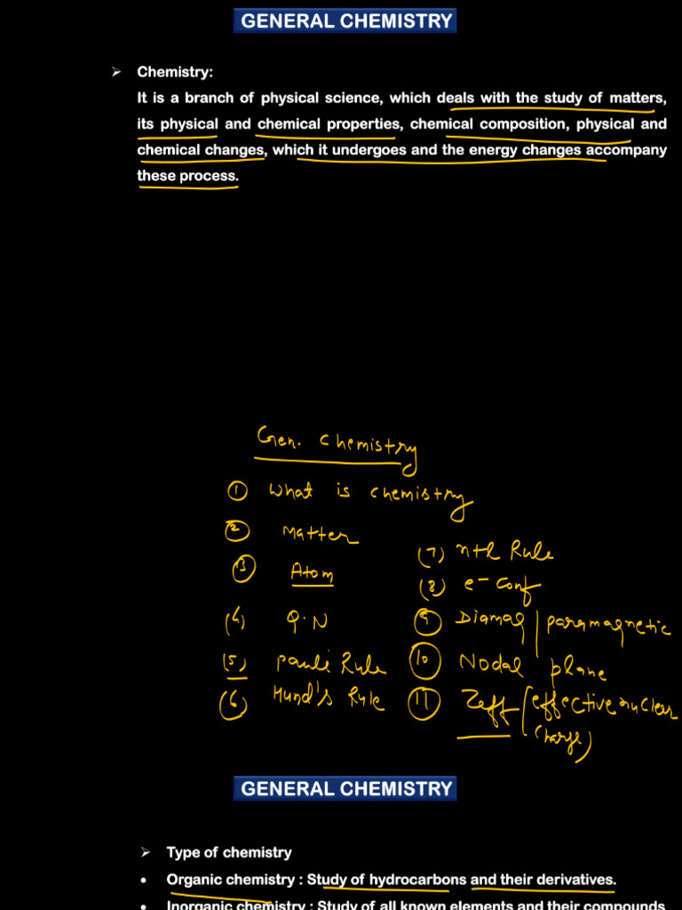 Inorganic Chem - L-01 (Class Notes) - Introduction | PDF