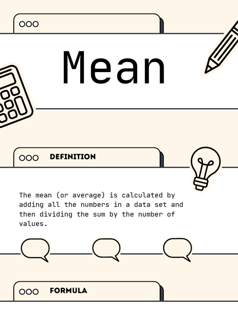 Mean | PDF