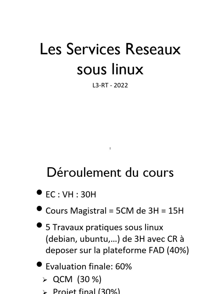 Services Réseau sous Linux: SSH et Plus | PDF | Enveloppe de protection ...