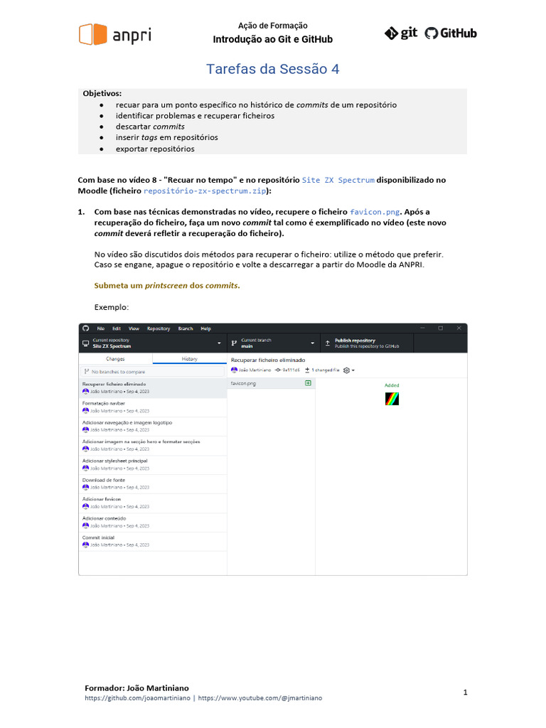Tarefas Práticas de Git e GitHub | PDF | Informática