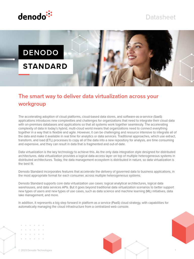 Denodo Standard: Data Virtualization Solutions | PDF | Cloud Computing ...