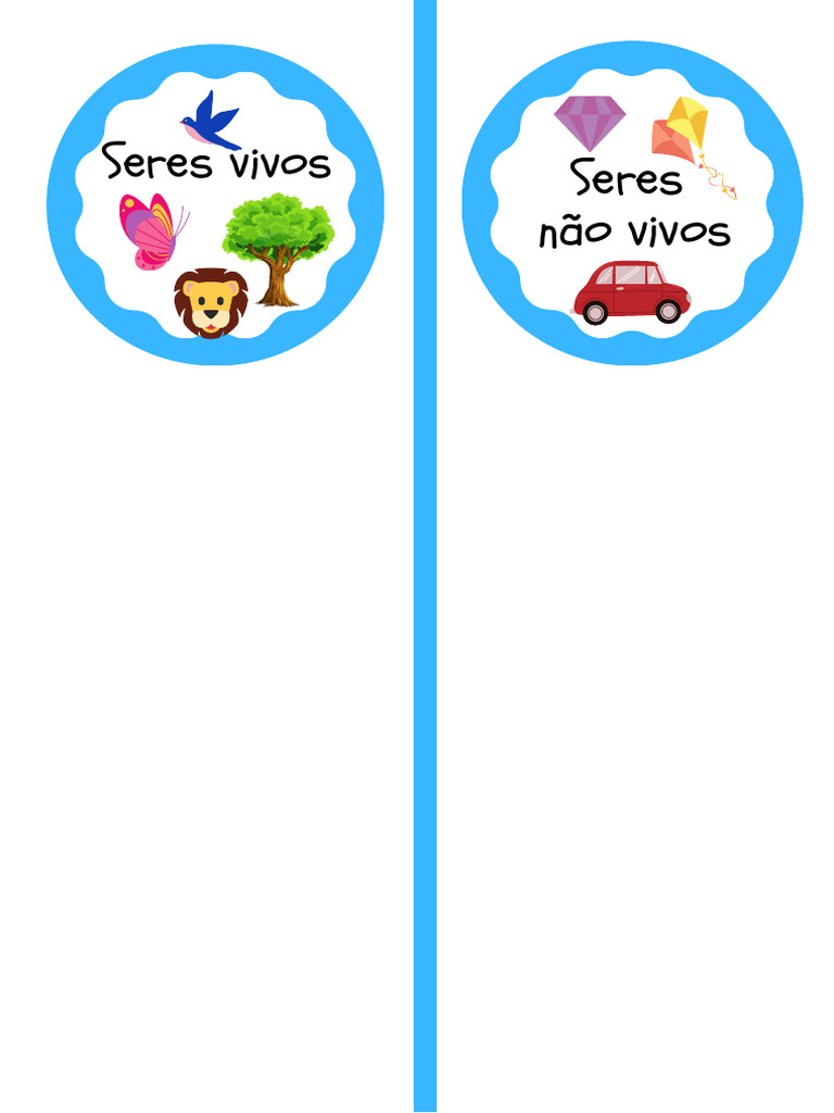 Diferença entre Seres Vivos e Não Vivos | PDF