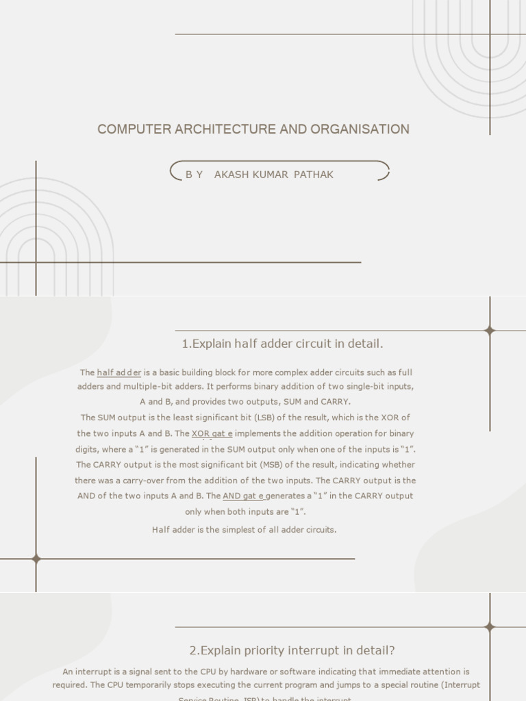 Computer Architecture Basics Explained | PDF | Computer Architecture ...