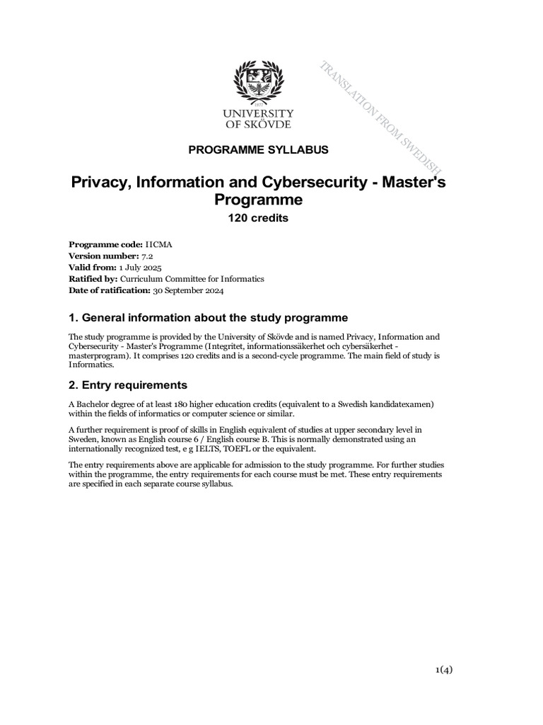 programme-syllabus_IICMA (1) | PDF | Information Security | Computer ...