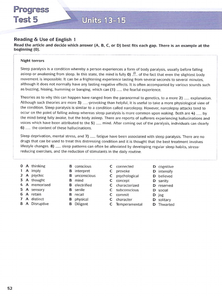Reactivate Test Book 15 | PDF