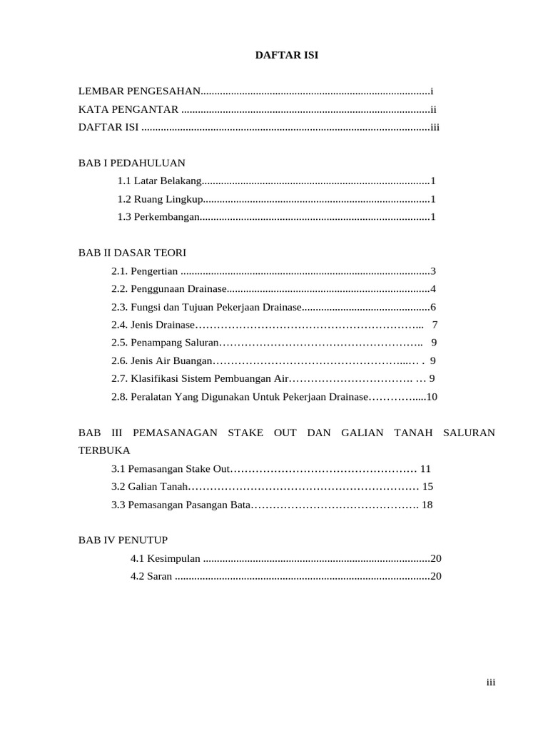 Daftar Isi | PDF