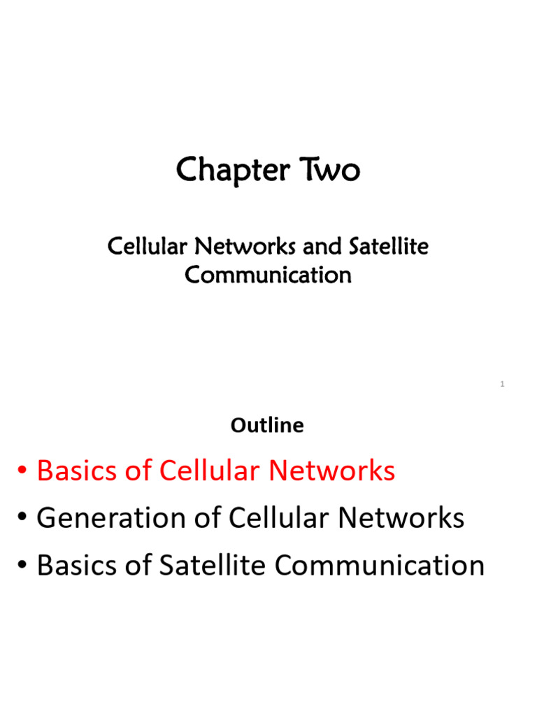 Cellular Networks & Satellite Communication | PDF | Communications ...