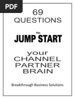 69 Questions To Jump Start Your Channel Partner Brain